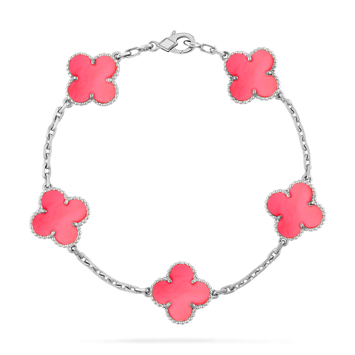 [Ornora Jewelry] CLOVER 5 MOTIFS  PINK MOP BRACELET COLLECTION