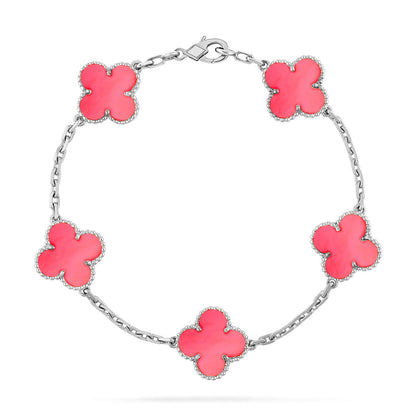 [Ornora Jewelry] CLOVER 5 MOTIFS  PINK MOP BRACELET COLLECTION