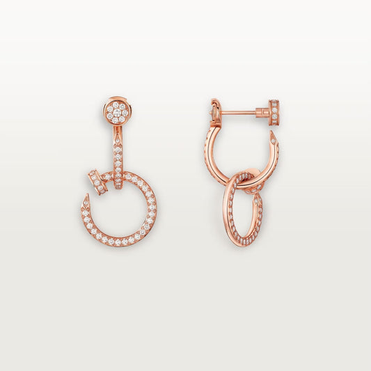 [Ornora Jewelry]JUSTE FULL DIAMOND DOUBLE EARRINGS