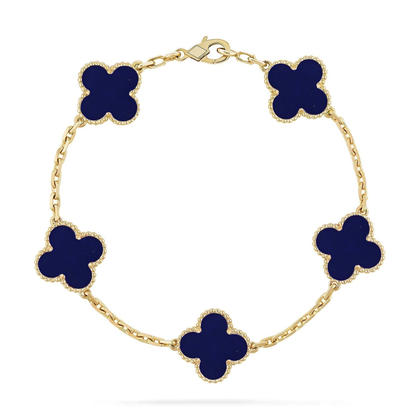 [Ornora Jewelry]CLOVER 5 MOTIF LAPIS LAZULI BRACELET COLLECTION