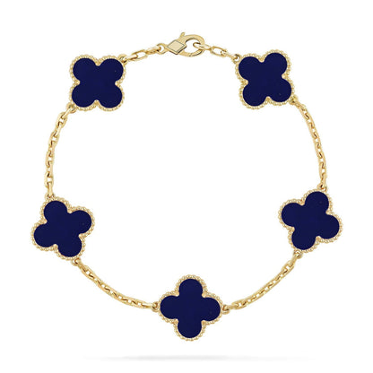 [Ornora Jewelry]CLOVER 5 MOTIF LAPIS LAZULI BRACELET COLLECTION