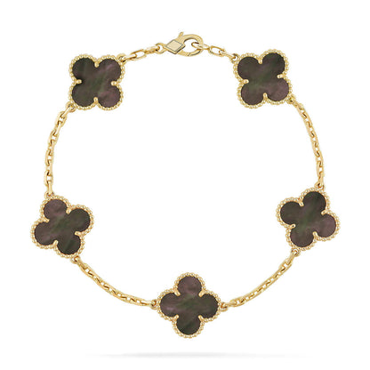 [Ornora Jewelry] CLOVER 5 MOTIF GRAY MOP BRACELET COLLECTION