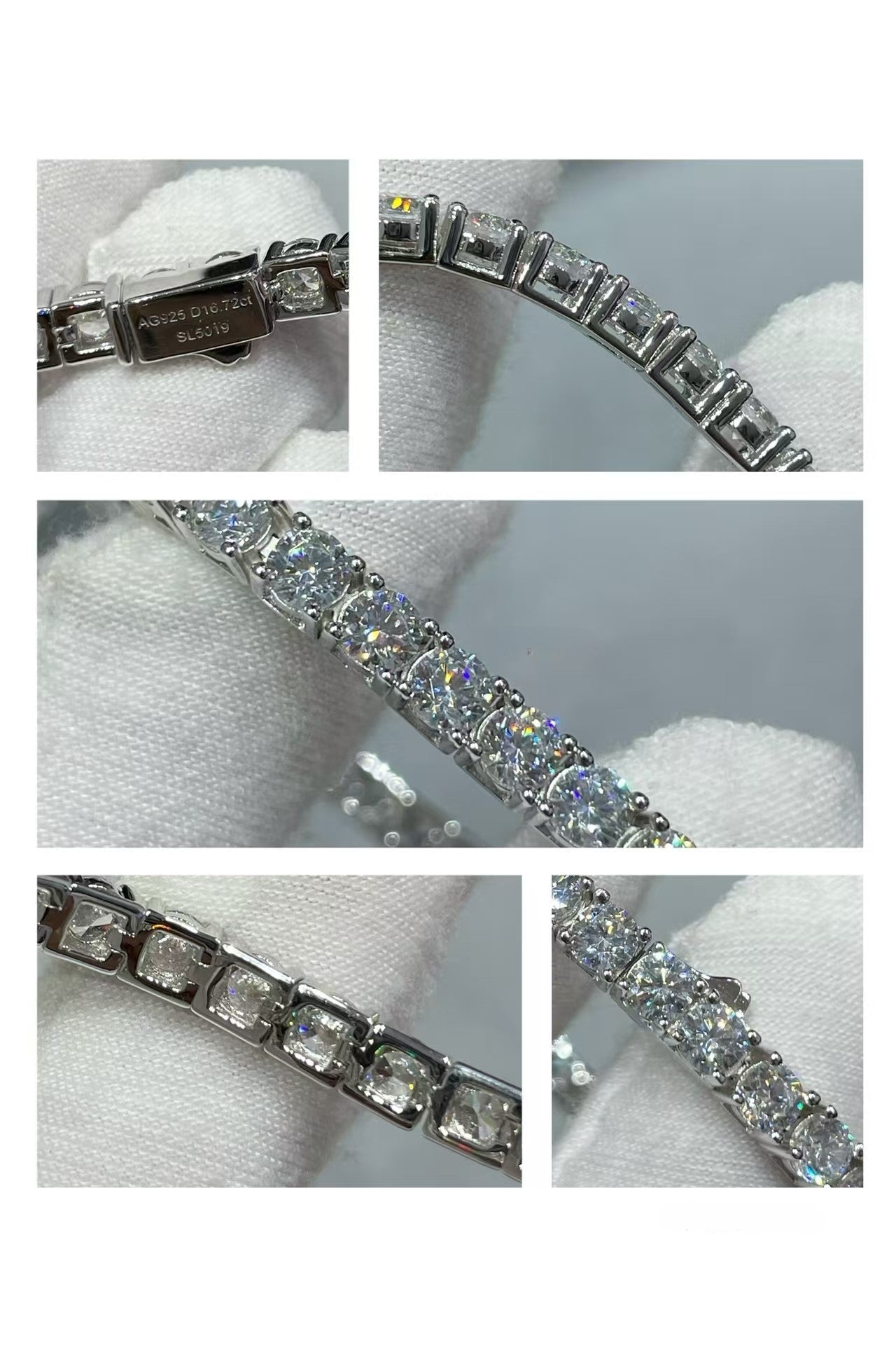 [Ornora Jewelry]TENNIS BRACELET WITH FULL DIAMOND SETTING