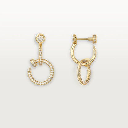 [Ornora Jewelry]JUSTE FULL DIAMOND DOUBLE EARRINGS