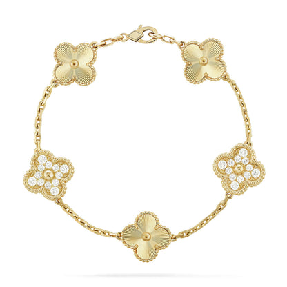 [Ornora Jewelry] CLOVER 5 MOTIF LASER BRACELET COLLECTION