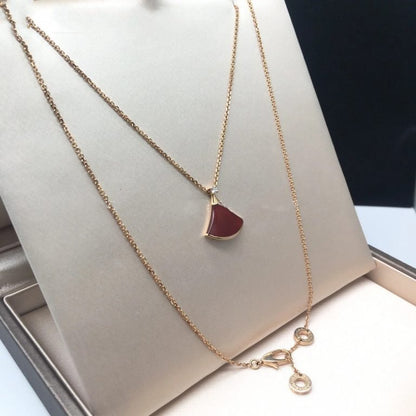 [Ornora Jewelry]DREAM NECKLACE CARNELIAN 1 DIAMOND