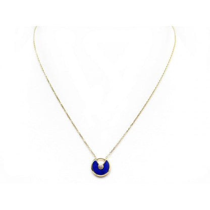 [Ornora Jewelry]AMULETTE ROSE GOLD AGATE NECKLACE