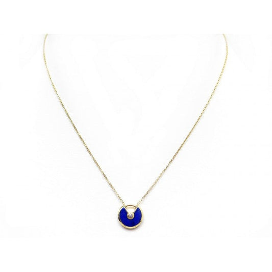 [Ornora Jewelry]AMULETTE ROSE GOLD AGATE NECKLACE