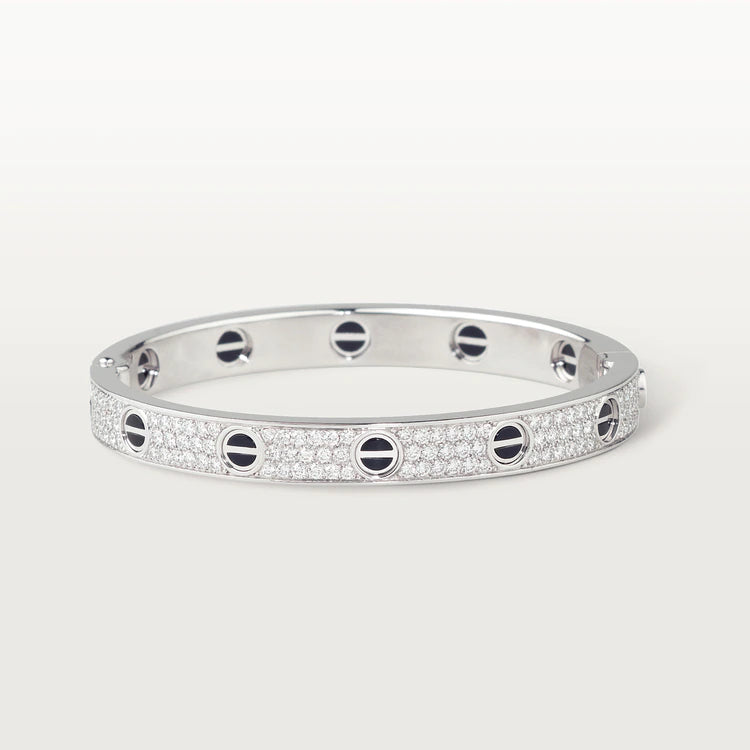 [Ornora Jewelry]LOVE BRACELET 6.1MM DIAMOND-PAVED CERAMIC