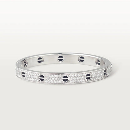 [Ornora Jewelry]LOVE BRACELET 6.1MM DIAMOND-PAVED CERAMIC
