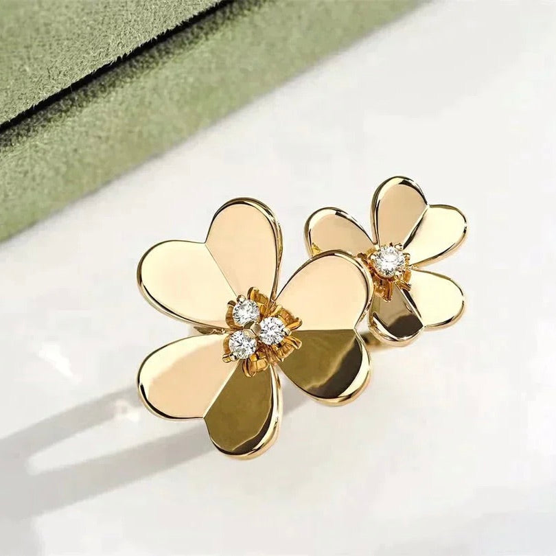 [Ornora Jewelry]CLOVER COMOS GOLD DIAMOND RING