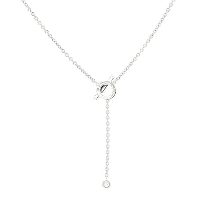 [Ornora Jewelry]FINESSE SILVER DIAMOND NECKLACE
