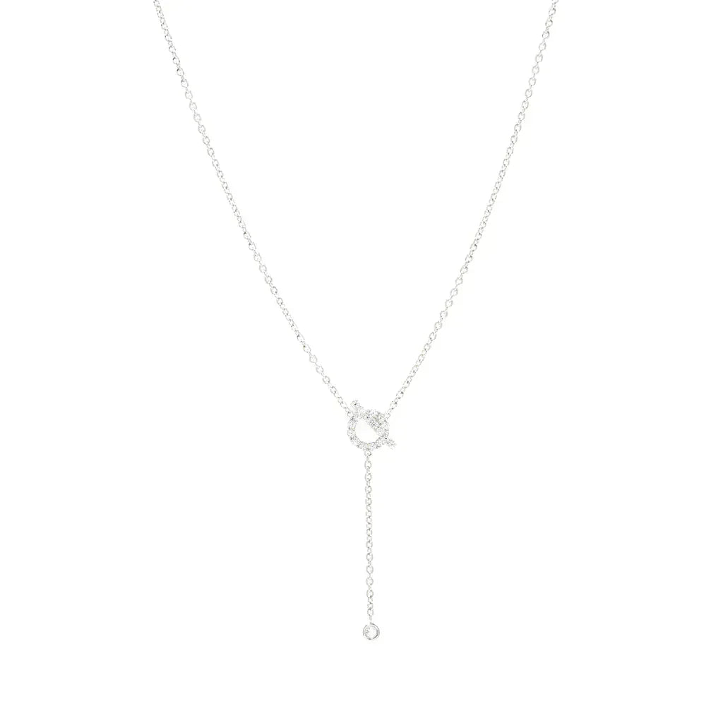 [Ornora Jewelry]FINESSE SILVER DIAMOND NECKLACE