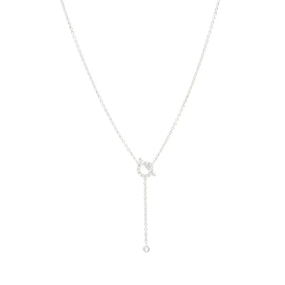 [Ornora Jewelry]FINESSE SILVER DIAMOND NECKLACE