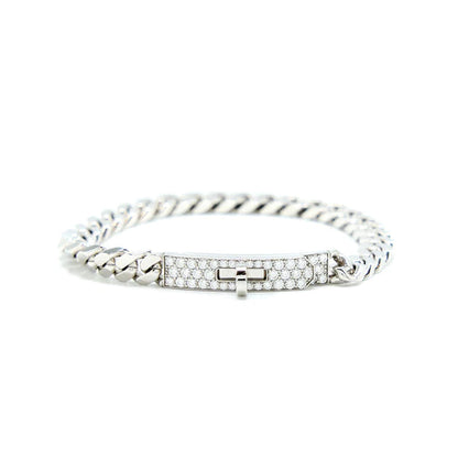 [Ornora Jewelry]KELLY CHAIN SILVER DIAMOND BRACELET
