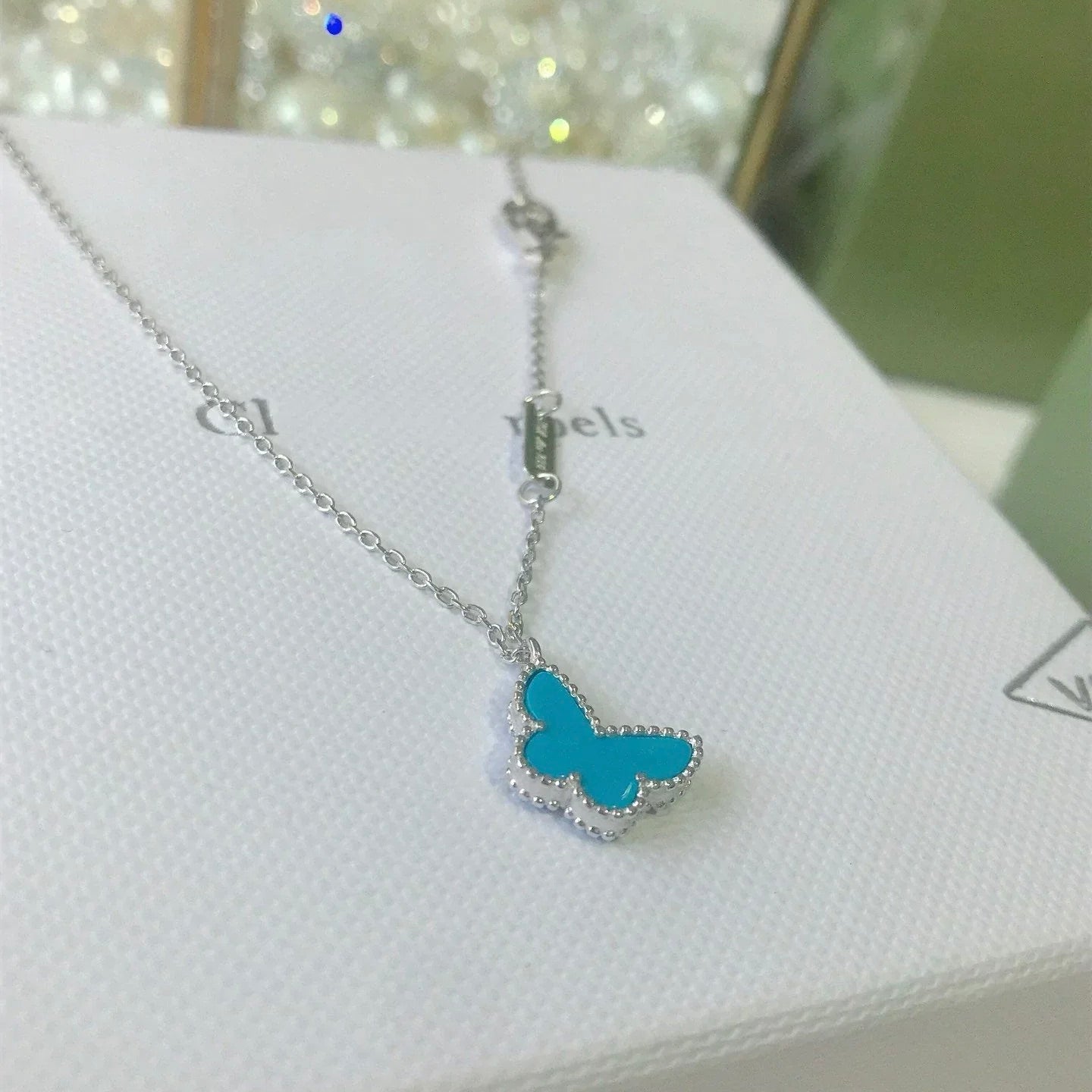 [Ornora Jewelry]BUTTERFLY TURQUOISE BUTTERFLY BRACELET SILVER