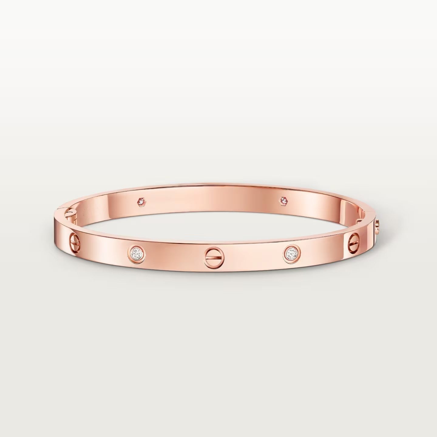 [Ornora Jewelry]LOVE BRACELET 4.8MM 4 DIAMONDS