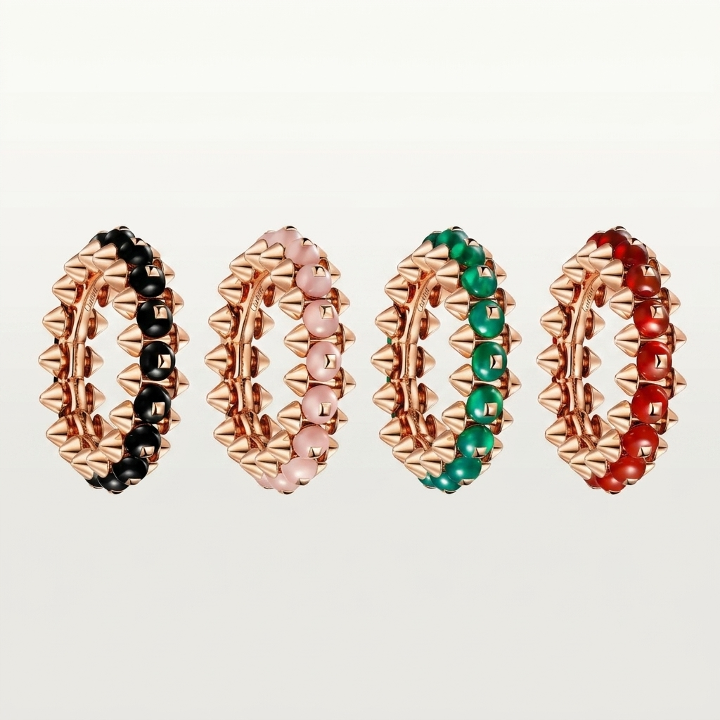[Ornora Jewelry]CLASH 7.9MM AGATE CHALCEDONY RING