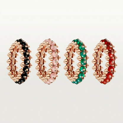 [Ornora Jewelry]CLASH 7.9MM AGATE CHALCEDONY RING
