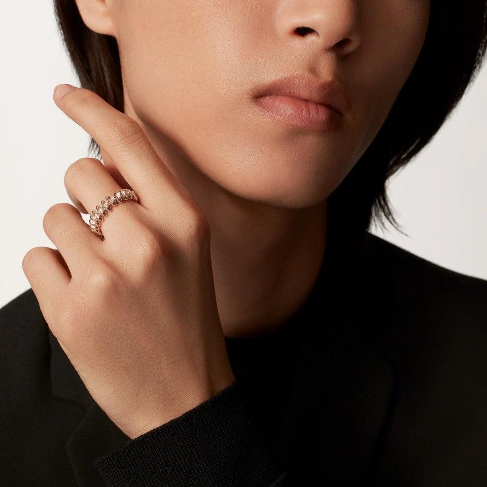 [Ornora Jewelry]CLASH 6.4MM SMALL FULL DIAMOND RING