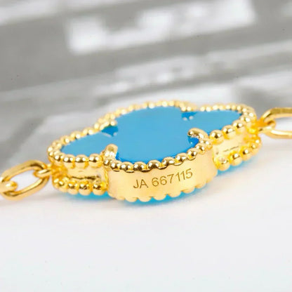 [Ornora Jewelry] CLOVER 5 MOTIF TURQUOISE BRACELET COLLECTION