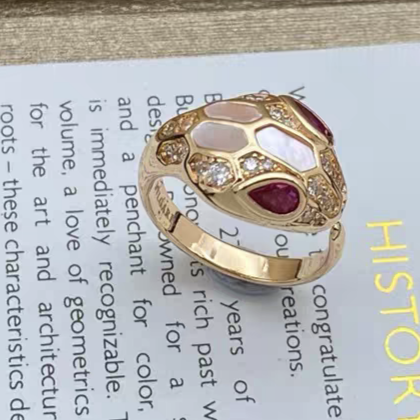 [Ornora Jewelry]BRAND NEW ASSORTED SNAKE HEAD MOTHER OF PEARL RINGS