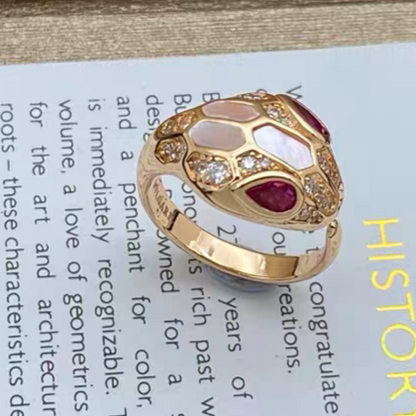 [Ornora Jewelry]BRAND NEW ASSORTED SNAKE HEAD MOTHER OF PEARL RINGS