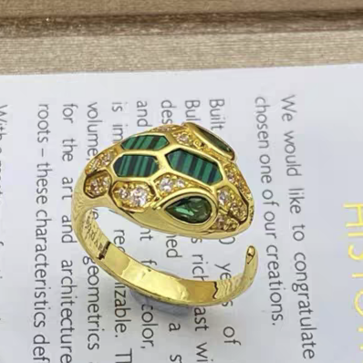 [Ornora Jewelry]BRAND NEW ASSORTED SNAKE HEAD MALACHITE RINGS