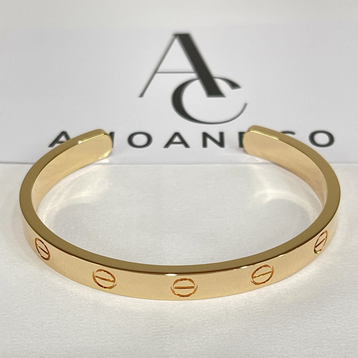 [Ornora Jewelry]LOVE BRACELET 6.1MM OPEN CUFF