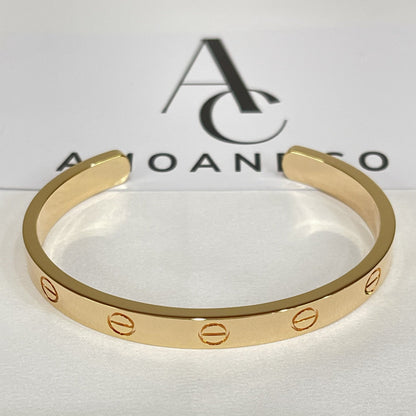 [Ornora Jewelry]LOVE BRACELET 6.1MM OPEN CUFF