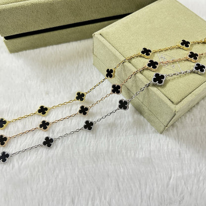 [Ornora Jewelry]CLOVER 6 MOTIF  ONYXS BRACELET
