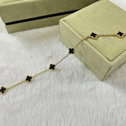 [Ornora Jewelry]CLOVER 6 MOTIF  ONYXS BRACELET