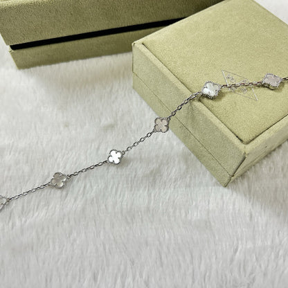 [Ornora Jewelry]CLOVER 6 MOTIF WHITE MOP BRACELET