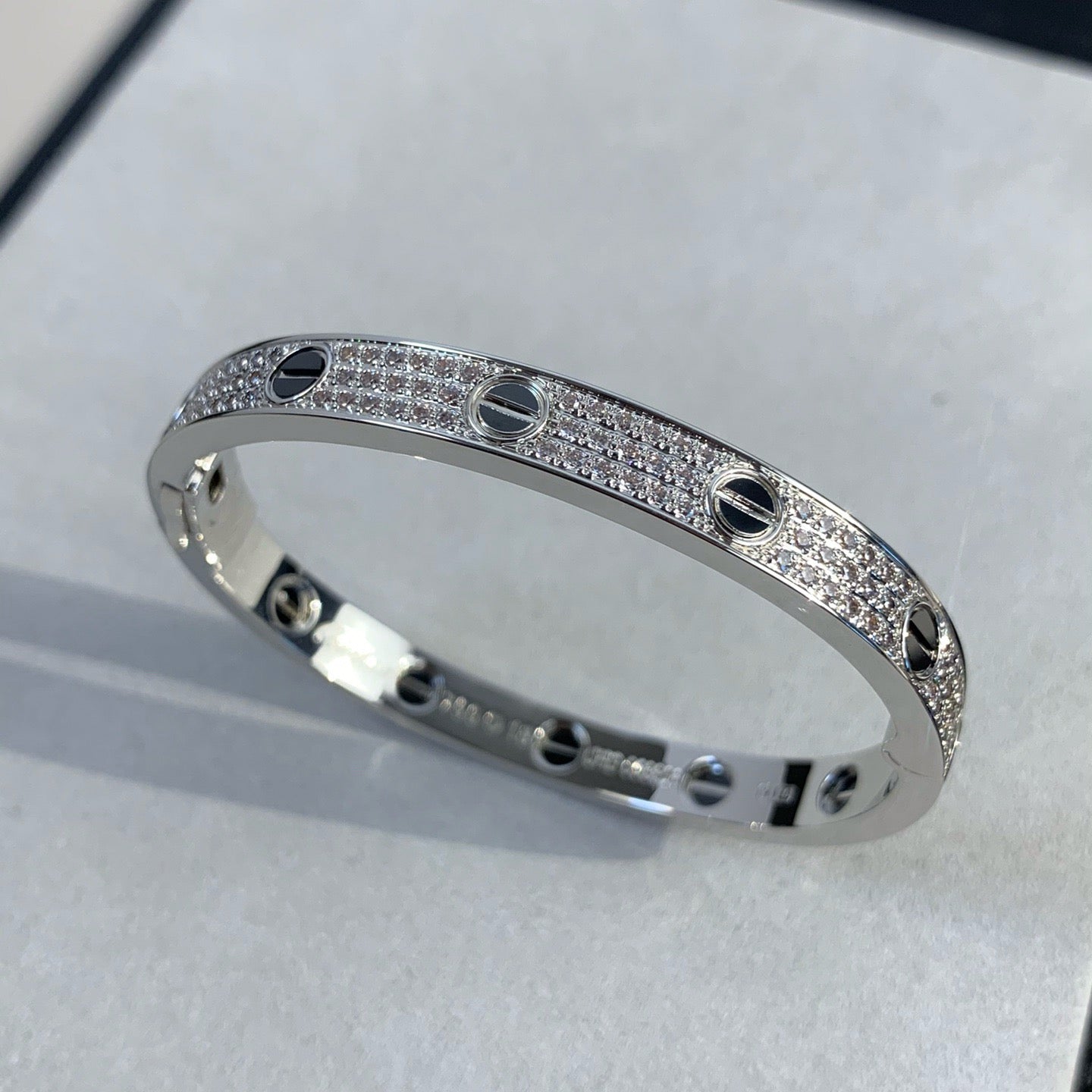 [Ornora Jewelry]LOVE BRACELET 6.1MM DIAMOND-PAVED CERAMIC
