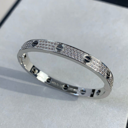 [Ornora Jewelry]LOVE BRACELET 6.1MM DIAMOND-PAVED CERAMIC