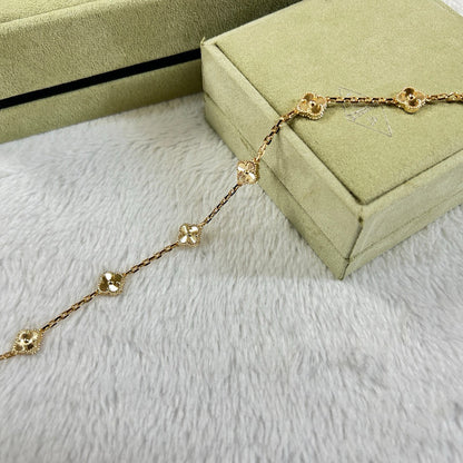 [Ornora Jewelry]CLOVER 6 MOTIF DIAMOND BRACELET