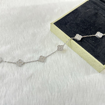 [Ornora Jewelry]CLOVER 6 MOTIF DIAMOND BRACELET