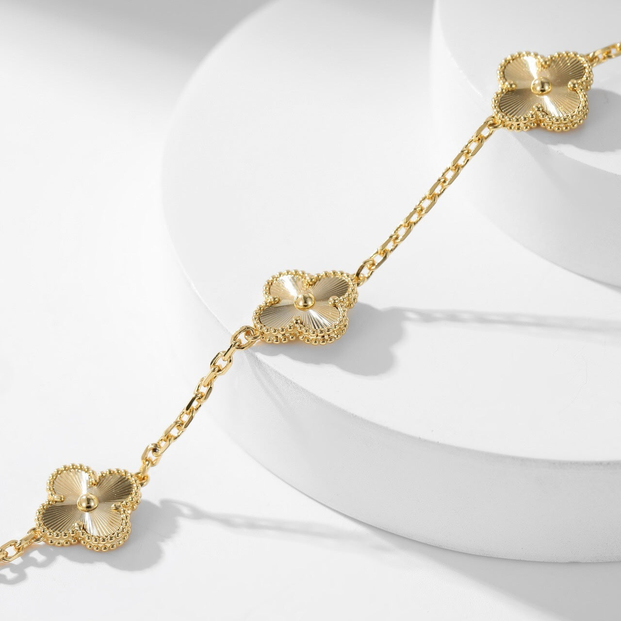 [Ornora Jewelry]CLOVER 10 MOTIFS LASER NECKLACE