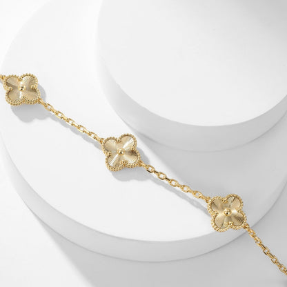 [Ornora Jewelry]CLOVER 10 MOTIFS LASER NECKLACE