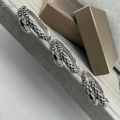 [Ornora Jewelry】NEW OBSIDIAN & DIAMOND SERPENT BRACELET