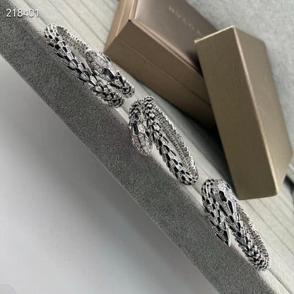 [Ornora Jewelry】NEW OBSIDIAN & DIAMOND SERPENT BRACELET