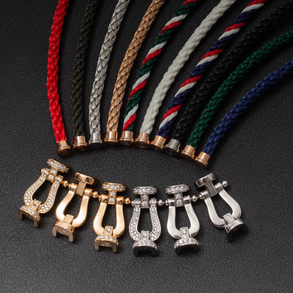 [Ornora Jewelry]FORCE LARGE HORSESHOE FULL DIAMOND BRACELET GOLD