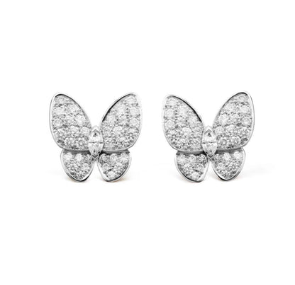 [Ornora Jewelry]BUTTERFLY ALL DIAMOND EARRINGS