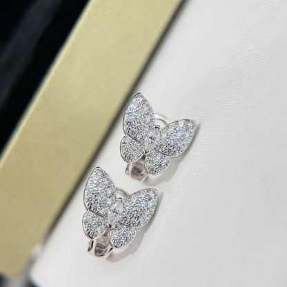 [Ornora Jewelry]BUTTERFLY ALL DIAMOND EARRINGS