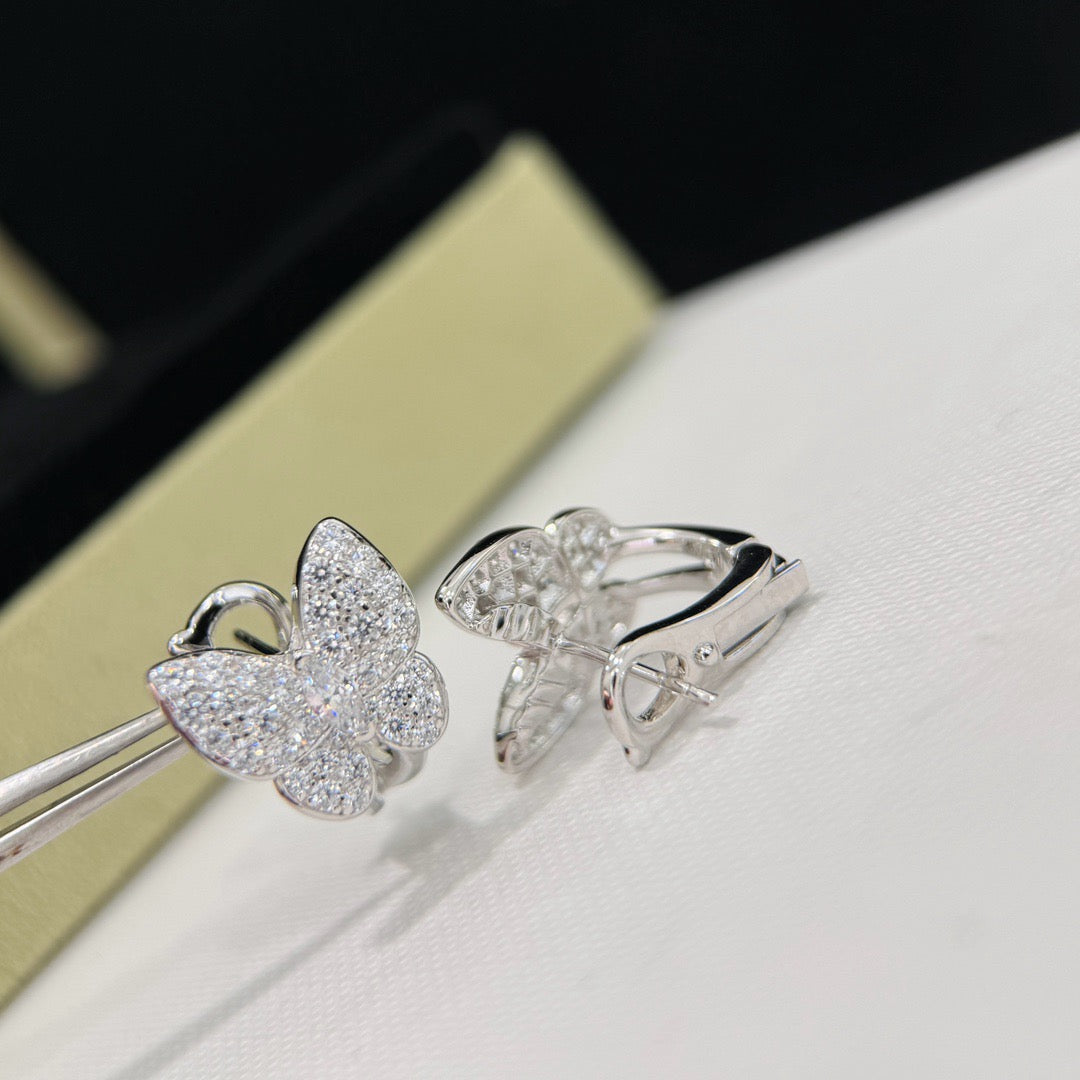 [Ornora Jewelry]BUTTERFLY ALL DIAMOND EARRINGS