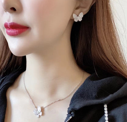 [Ornora Jewelry]BUTTERFLY ALL DIAMOND EARRINGS