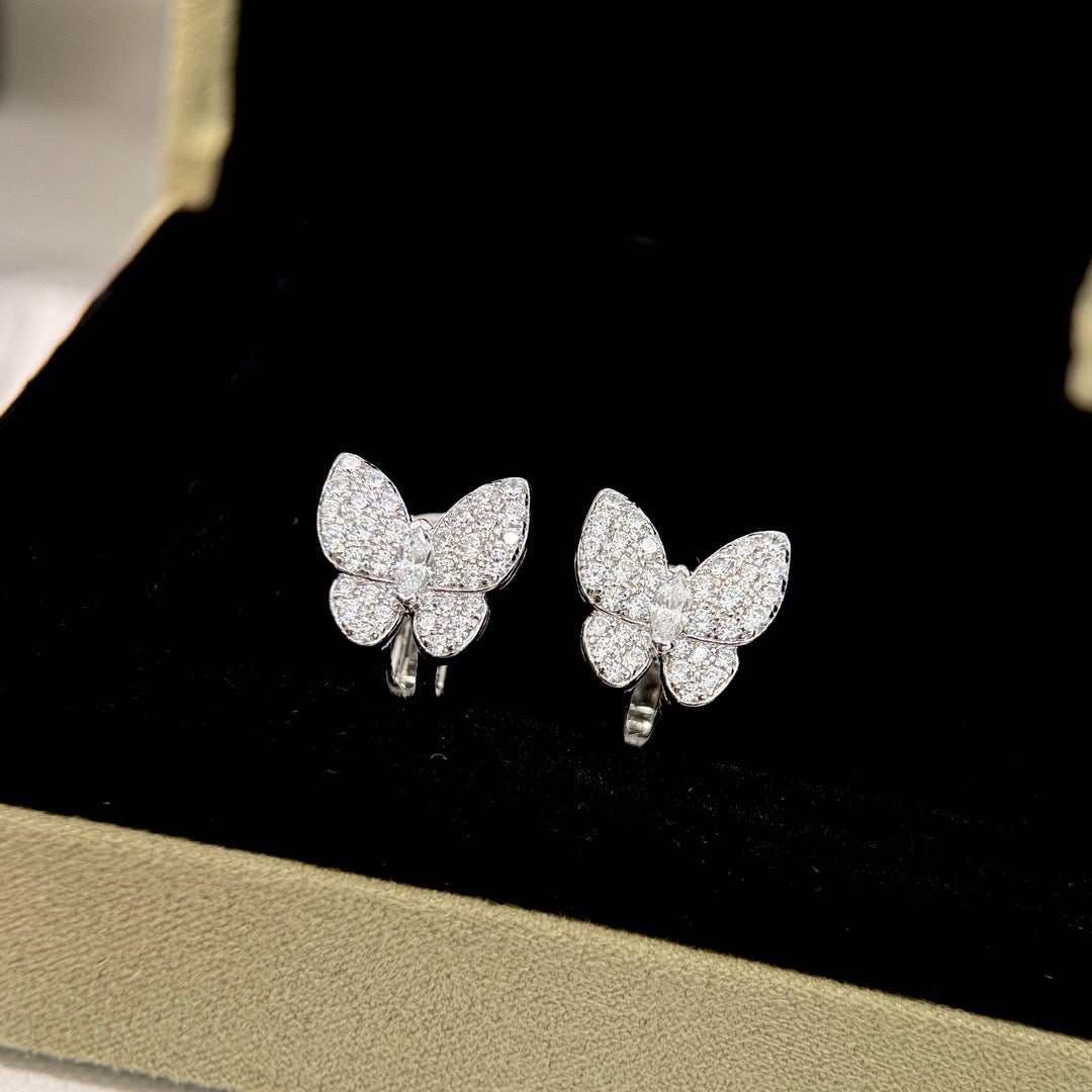 [Ornora Jewelry]BUTTERFLY ALL DIAMOND EARRINGS