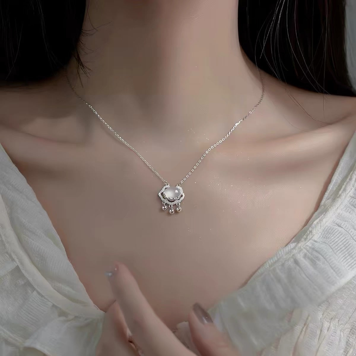 925 Silver Safety Buckle Necklace