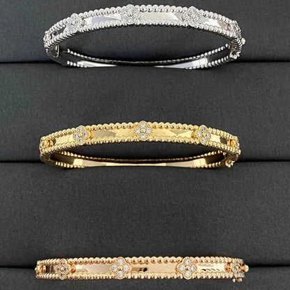 [Ornora Jewelry]CLOVER BRACELET 4MM DIAMONDS