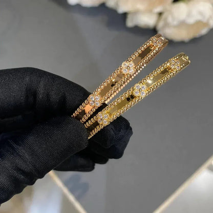 [Ornora Jewelry]CLOVER BRACELET 4MM DIAMONDS